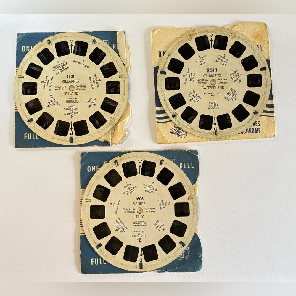 Vintage View-Master European Reels Set